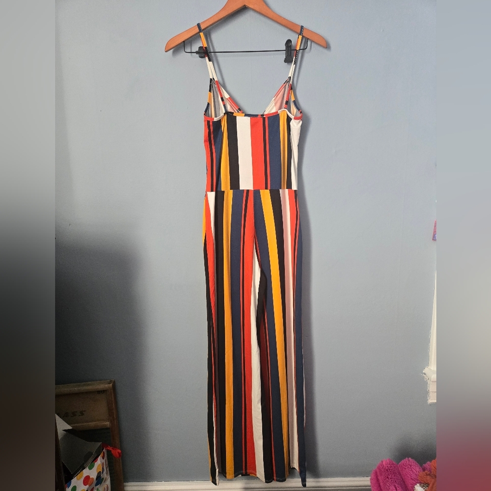 Striped Multicolor Jumpsuit - Picture 2 of 4